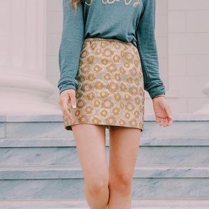 J Crew Gold Skirt 2